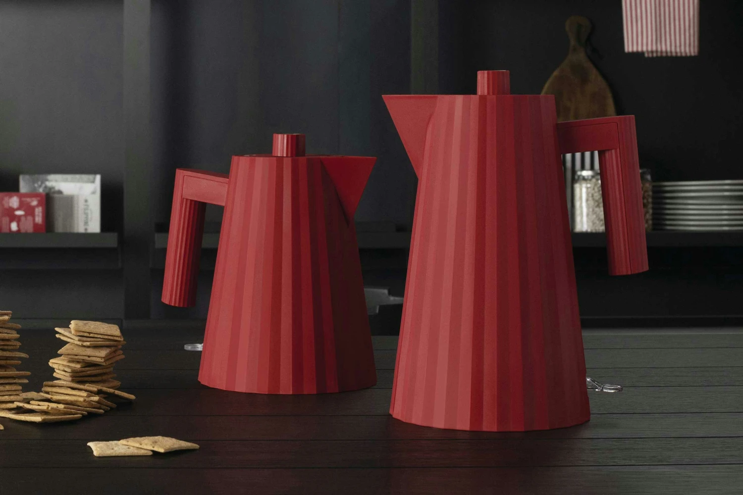 Alessi Plisse Waterkoker 1 L, Rood 4 Alessi Plisse Waterkoker 1 L, Rood - Afbeelding 2