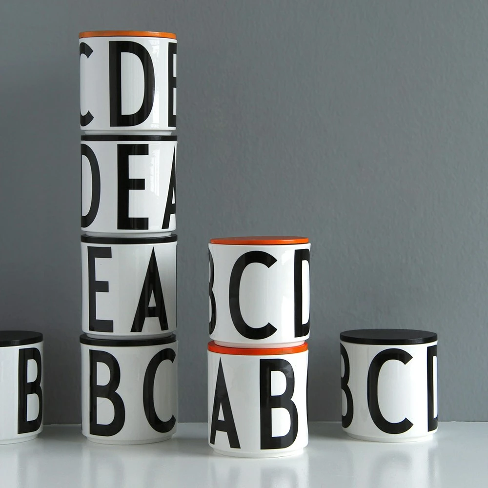 Design Letters Lid For Cup, Black 4 Design Letters Lid For Cup, Black - Afbeelding 2