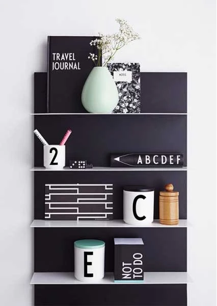 Design Letters Lid For Cup, Black 6 Design Letters Lid For Cup, Black - Afbeelding 4