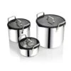 EGO Stackable Pot Set, Stainless Steel