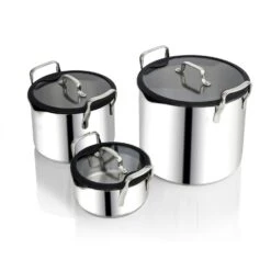 EGO Stackable Pot Set, Stainless Steel