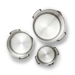 EGO Stackable Pot Set, Stainless Steel -Keuken Pro Verkoop ego stackable pot set stainless steel 6