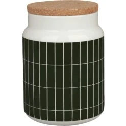 Marimekko Oiva/Tiiliskivi Pot 120 Cl, Wit / Donkergroen