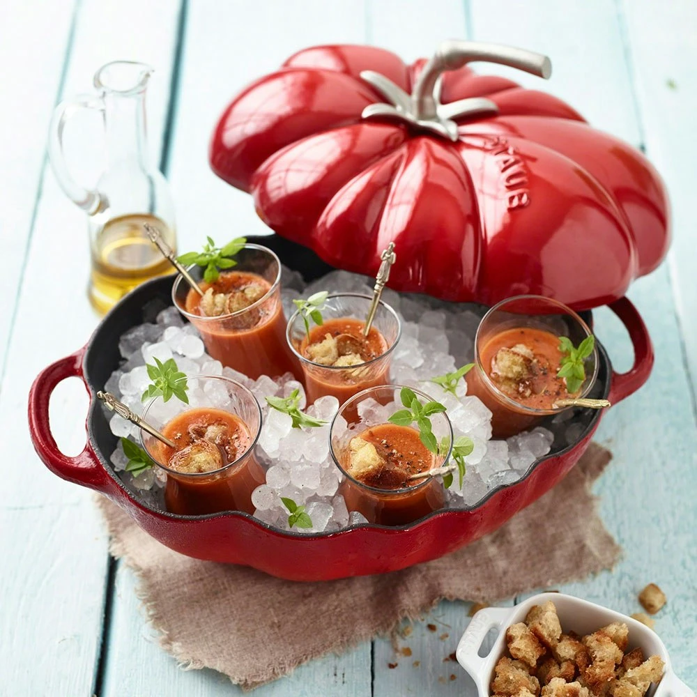 Staub Limited Edition Casserole Tomato 2,5L Ø25cm, Red 6 Staub Limited Edition Casserole Tomato 2,5L Ø25cm, Red - Afbeelding 4