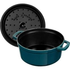 Staub Cocotte Rond 26 Cm 5,2 L, Petrolblauw -Keuken Pro Verkoop staub staub cocotte rond 6