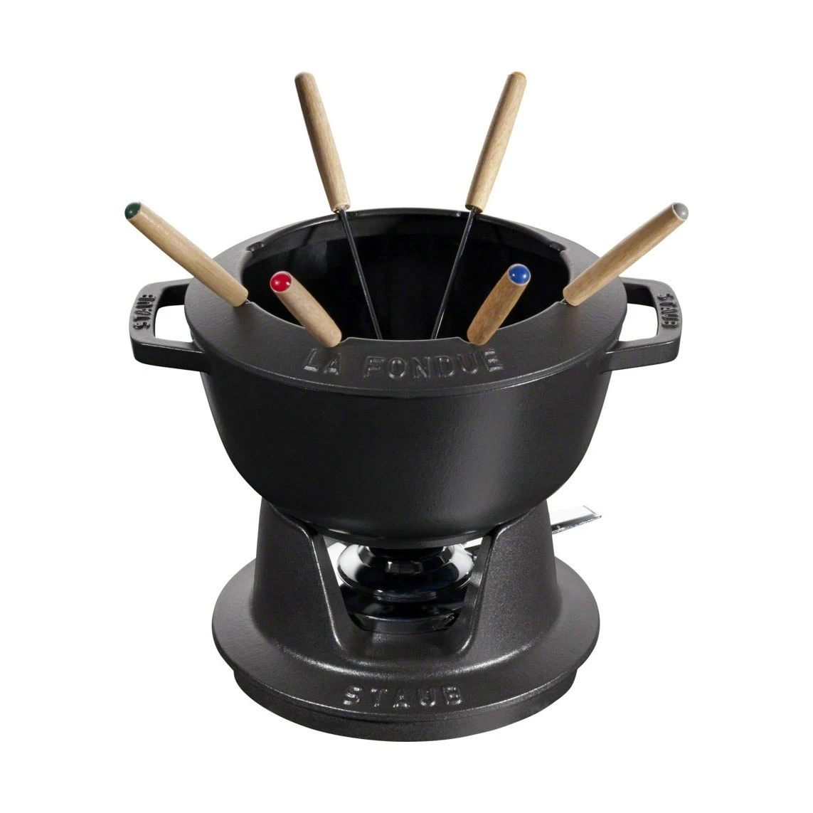 Staub Fondue Set Black 2,35 L 3 Staub Fondue Set Black 2,35 L