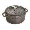 Staub Round Cocotte 26 Cm 5,2 L, Grey 1 Staub Round Cocotte 26 Cm 5,2 L, Grey -Keuken Pro Verkoop staub staub round cocotte grey 2